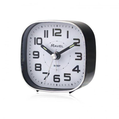 Ravel Petite Quartz Alarm Clock - Black RC038.3