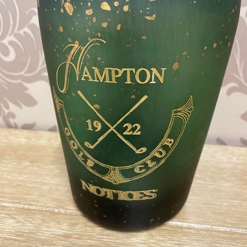 11" GLASS DECORATIVE VASE/BOTTLE