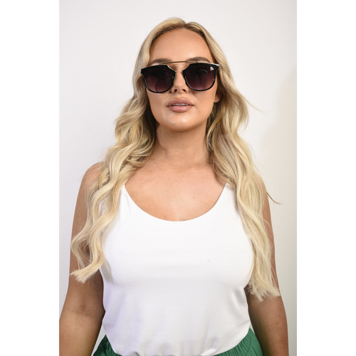 Brow-Bar Cat Eye Sunglasses