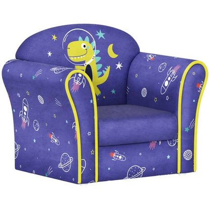AIYAPLAY Kids Sofa Chair with Planet Dinosaur Design for Bedroom, Playroom