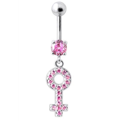 Female Sign Dangling Navel Belly Banana