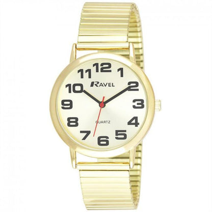 Stylish Ravel R0208.05.1s Mens Watch - Gilt Expander Strap - High-Quality & Guaranteed