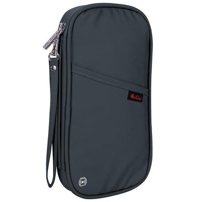 VINSANI Deluxe Passport Holder - Grey - RFID Protected - Travel Organizer