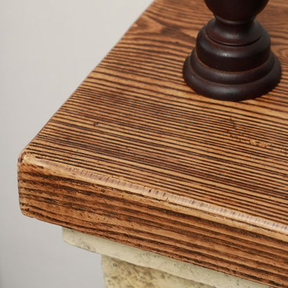 HOMCOM Bioethanol Fire, Ethanol and Gel Fireplace, 3 Hours Burns, Brown