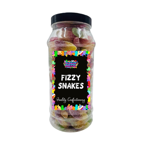 Fizzy Snakes Retro Sweets Gift Jar - 700g