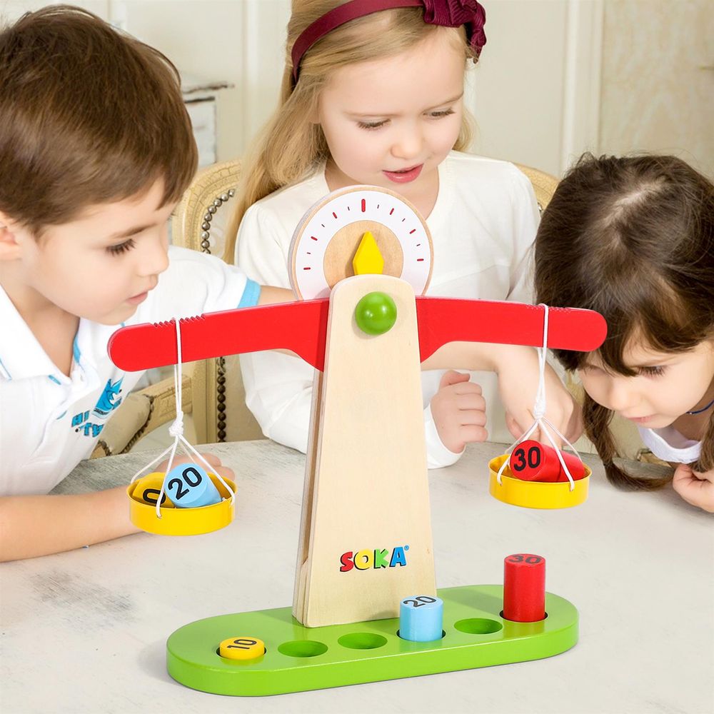 SOKA Wooden Balancing Toy: Early Learning, High Quality, Certified Safety - Perfect Gift for Kids