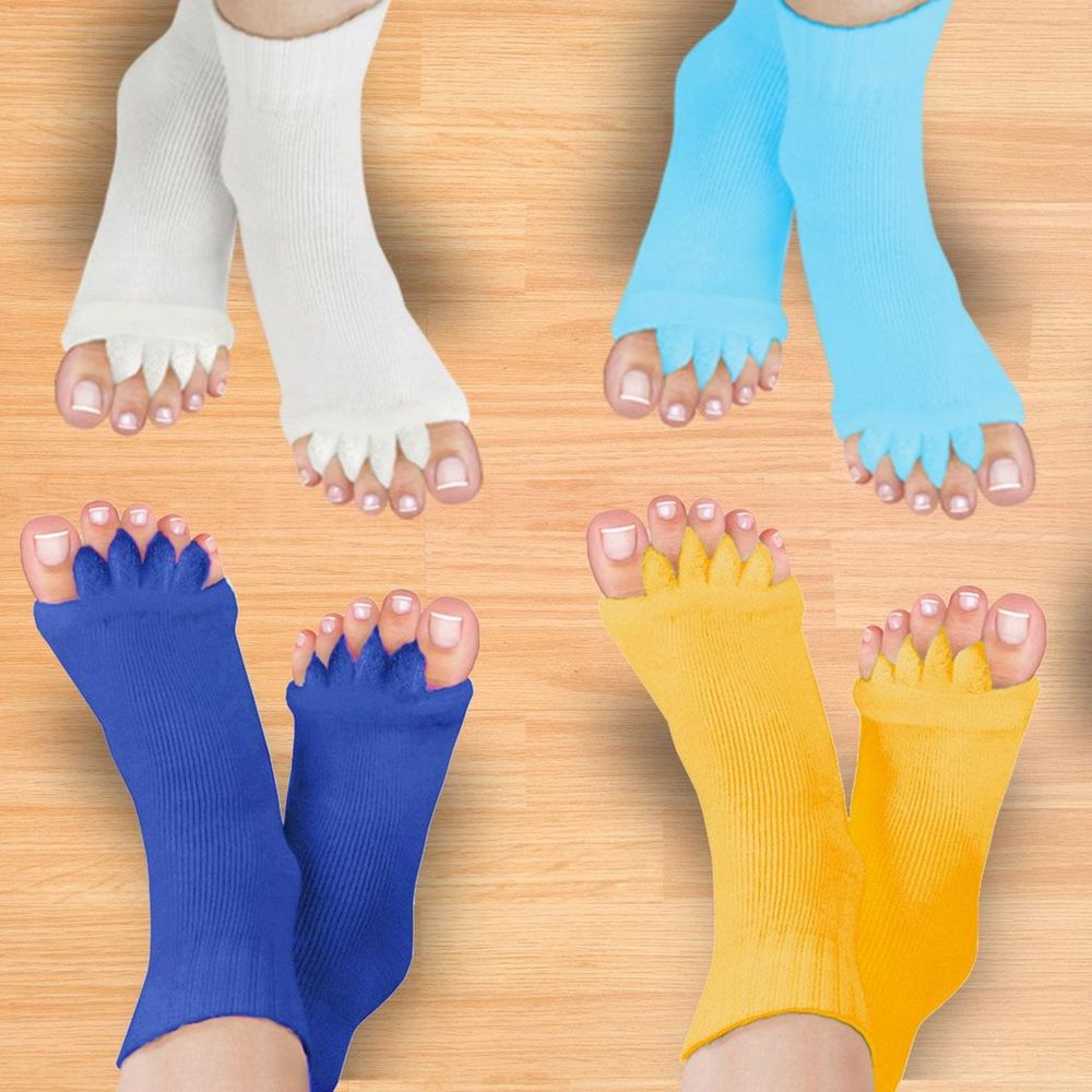 Relieve Foot Pain with Foot Alignment Socks, Choice of Colour, One Size Fits All