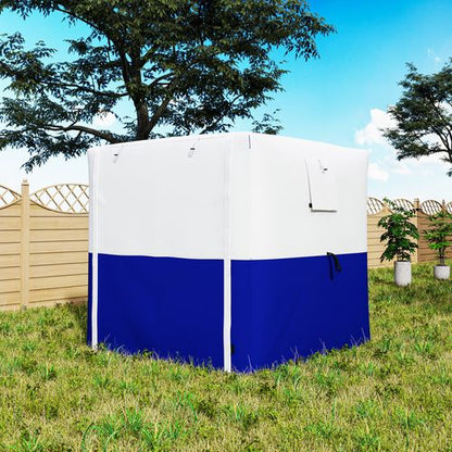 Outsunny 2 x 2m Pop Up Gazebo with Sides Easy up Party Tent, Blue