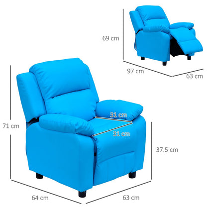 Kids Recliner Armchair Game Chair Sofa Children Seat In PU Leather