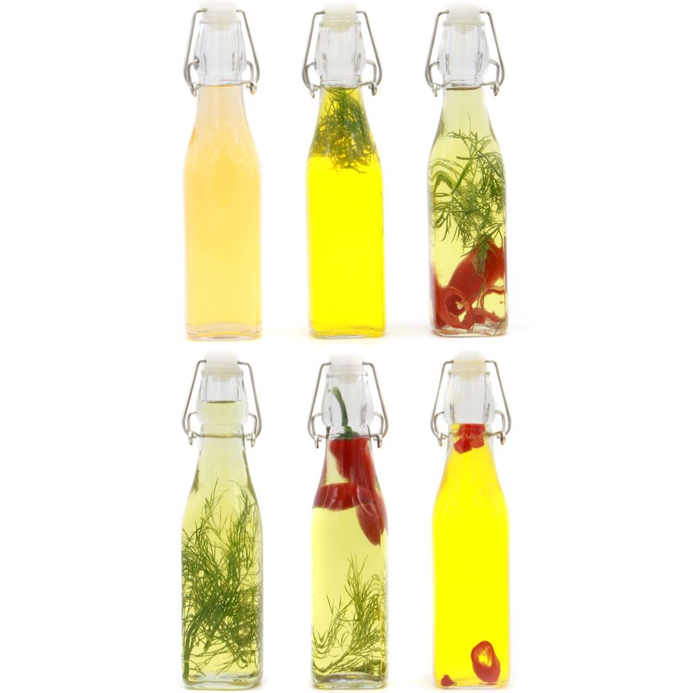 Preserve Airtight Glass Bottles 500ml - Set of 6 | Maison & White | Kitchen, Infusing, Parties