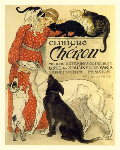 Vintage Metal Sign | Retro Advertising | Clinique Cheron