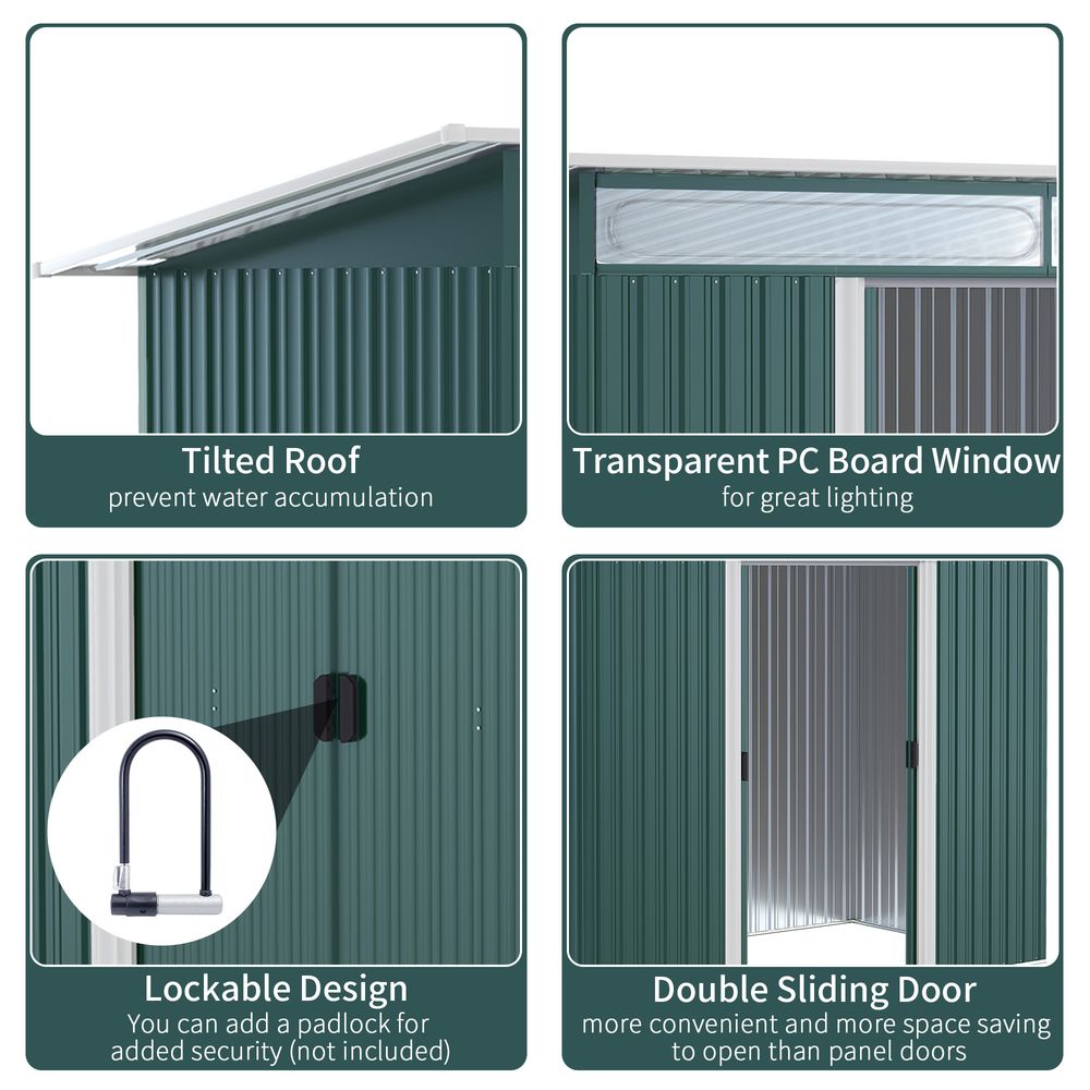 Premium Outdoor Storage Shed - Spacious, Durable & Lockable - Ideal for Tools, Equipment & Bikes