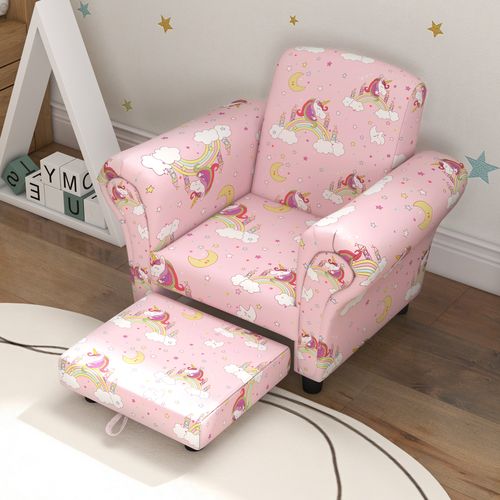 AIYAPLAY 2 Piece Kids Sofa Set with Unicorn Design, for Nursery