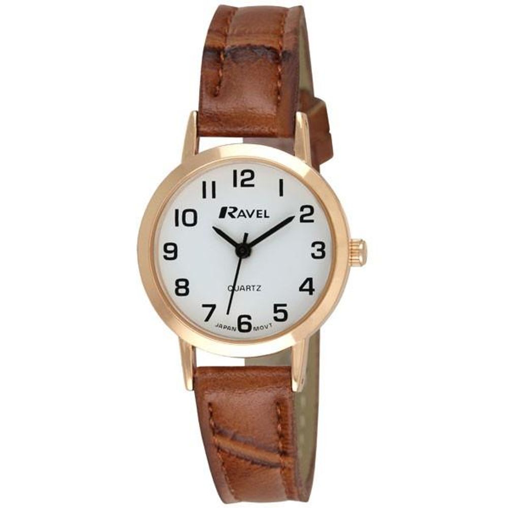 Ravel Women's Classic Brown/Gold Watch - Top Quality & Detail