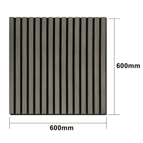 Grey Oak Acoustic Wall Panels Pack of 4