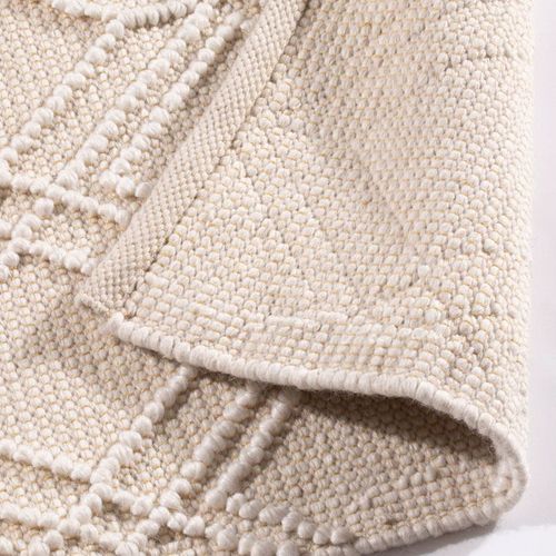 Blenheim Diamond 100% Pet 160x230cm Cream Rug