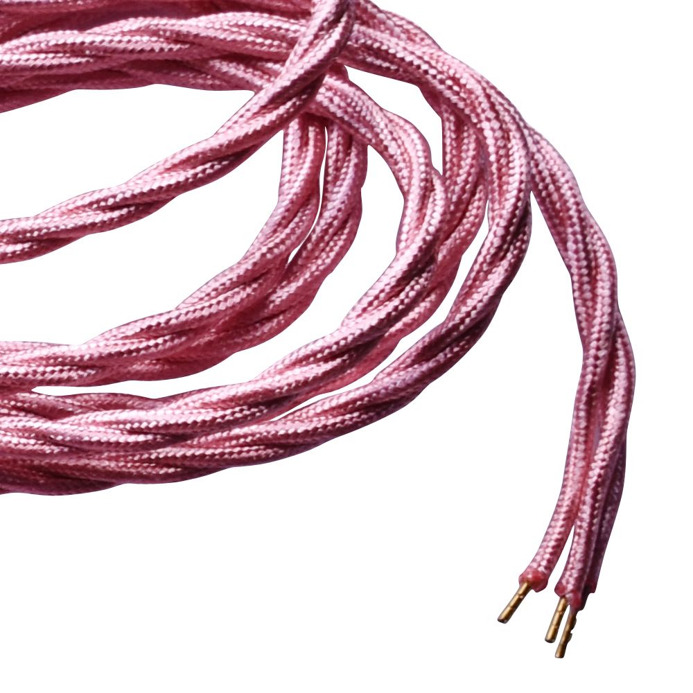 Premium Vintage Italian Braided Cable - High-Quality, Durable, Flexible - Perfect for UK Light Fixtures