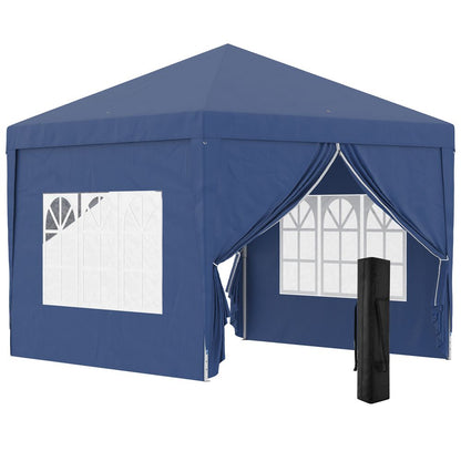 High Quality 3mx3m Pop Up Gazebo Party Tent Canopy - Blue