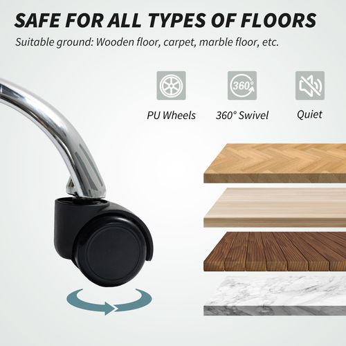 HOMCOM Massage Office Chair, Heated Reclining Desk Chair, Grey