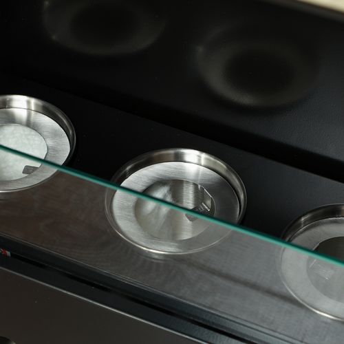 HOMCOM Bioethanol Fire, Ethanol and Gel Fireplace, 3 Hours Burns, Brown