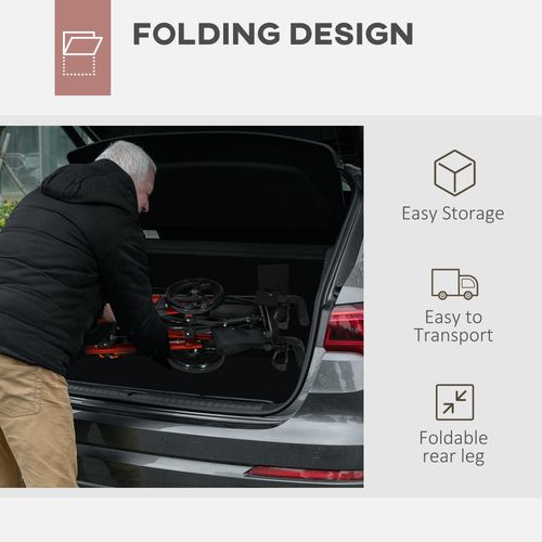 4 Wheel Rollator Walker with Seat Adjustable Mobility Walker with Bag