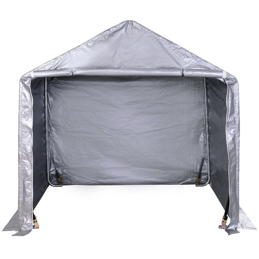 High-Quality 2m x 2m Outdoor Carport Canopy | Galvanized Steel | Waterproof | Grey