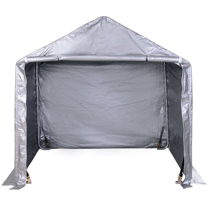 High-Quality 2m x 2m Outdoor Carport Canopy | Galvanized Steel | Waterproof | Grey