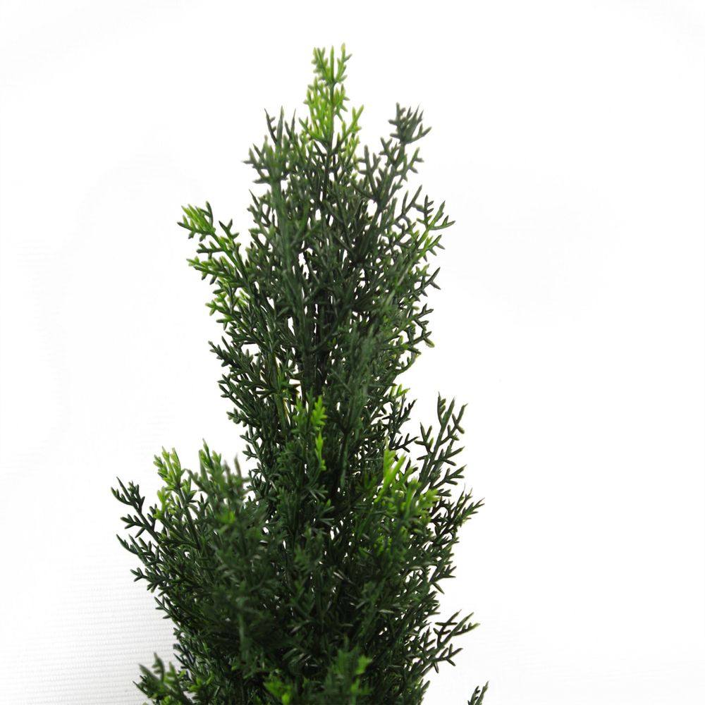 90cm Pair of Artificial Cedar Cypress Topiary UV Resistant