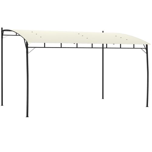 Outsunny 3 x 4m Metal Pergola, Outdoor Gazebo UV-Resistant, Cream White