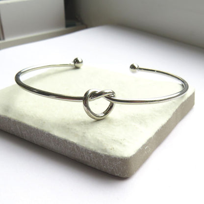 Silver Knot Bangle | Ideal Birthday or Christmas Gift