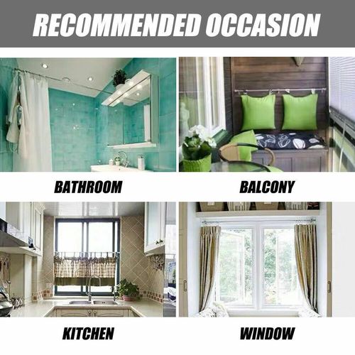 Heavy Duty Extendable Telescopic Shower Curtain Pole Rail Rod Bath Door Window