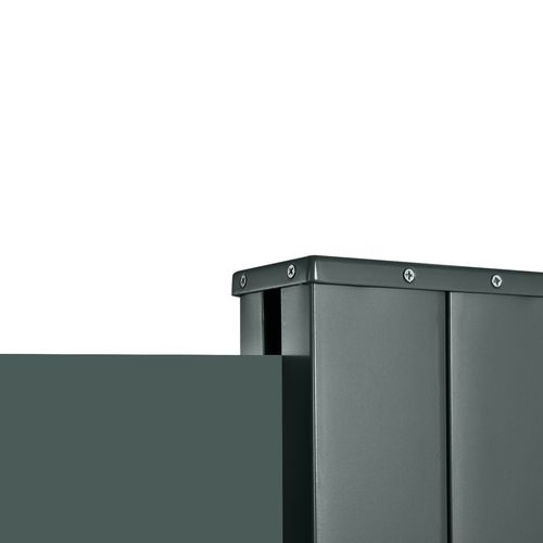 3x2M Retractable Side Awning Screen Fence Patio Privacy Divider Grey