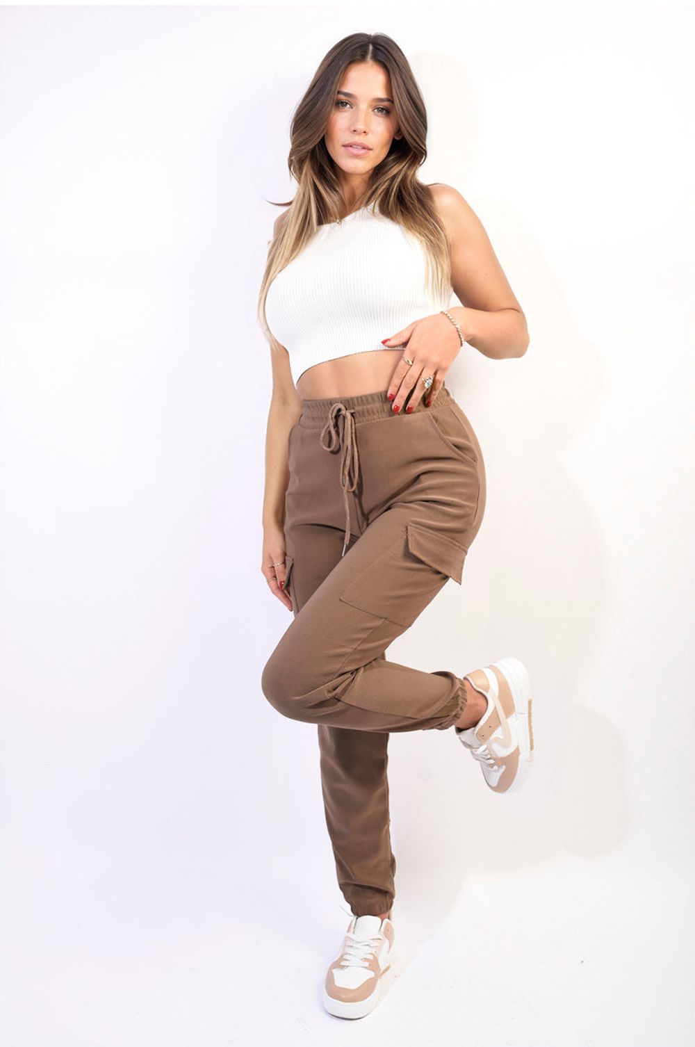 Trendy Cargo Pocket Trouser with Drawstring - High-Quality, Versatile & Fashion-Forward!