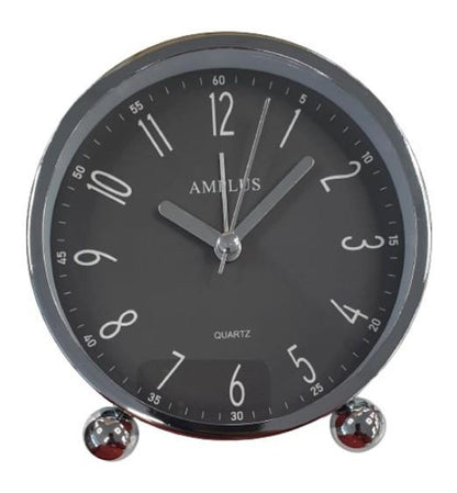 Premium Amplus Grey Alarm Clock - High-Quality, Accurate Timekeeping and Sleek Design