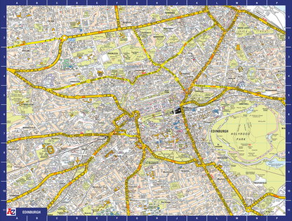 A to Z Map of Edinburgh 1000 Piece Jigsaw Puzzle