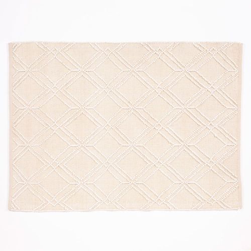 Blenheim Diamond 100% Pet 160x230cm Cream Rug