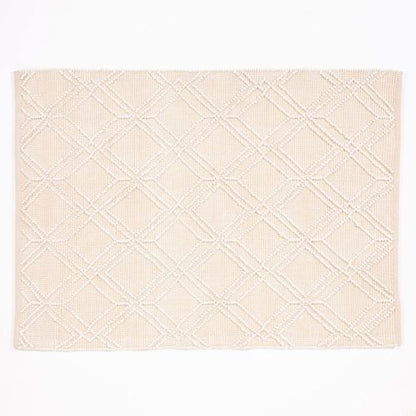 Blenheim Diamond 100% Pet 160x230cm Cream Rug