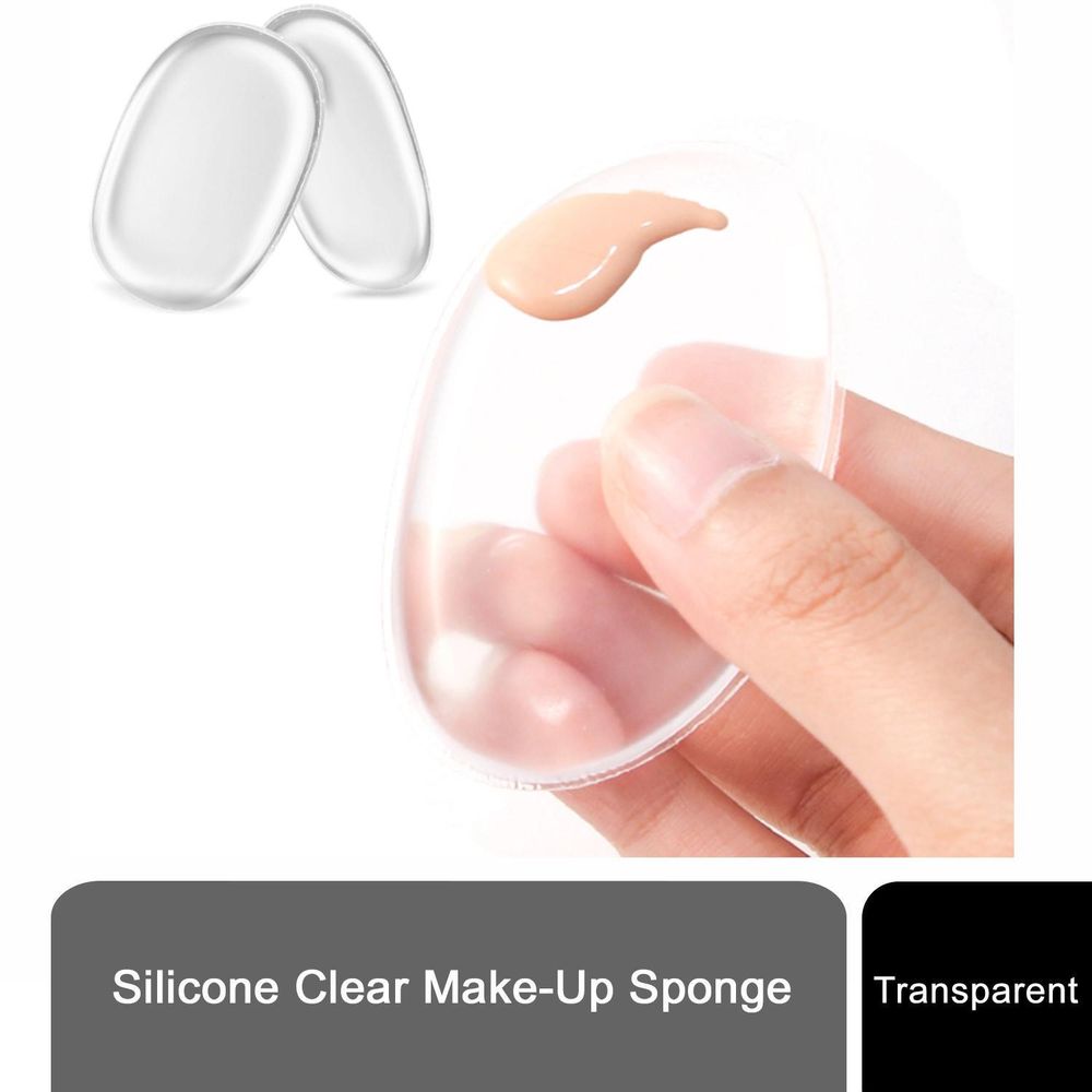 Aquarius Silicone Make-Up Sponge, Keep your makeup on your face, Clear