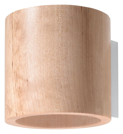 Orbis Wood Natural 1 Light Classic Wall Light