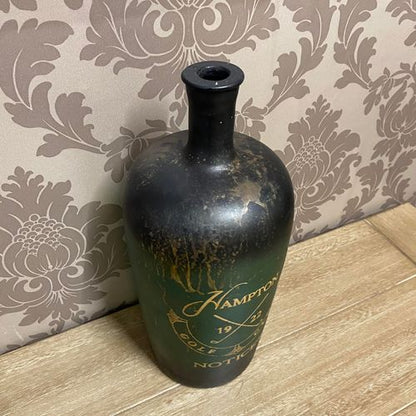 15" GLASS DECORATIVE VASE/BOTTLE