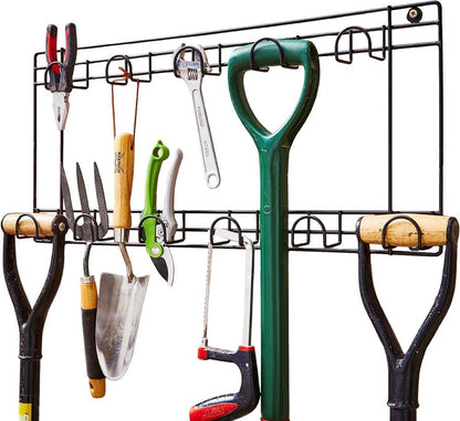 Premium 11 Hook Two-Tier Tool Holder - Organize Your Tools in Style
