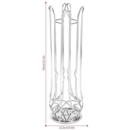 VINSANI CHROME 24 COFFEE POD STAND - Organize and Display your Flavors with this Sleek Holder!