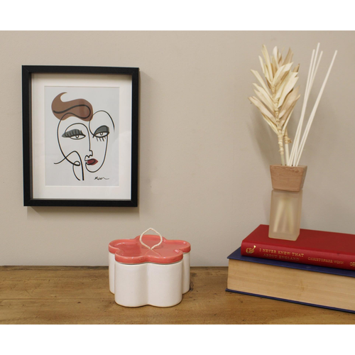 Orange Flower Shape Trinket Box