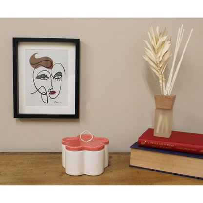 Orange Flower Shape Trinket Box