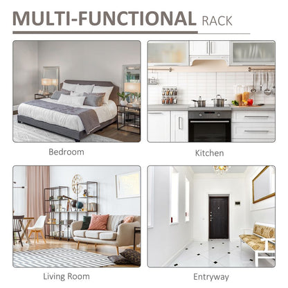 Industrial 3-Tier Display Shelf - Brown MDF | Stable, Stylish, Organized | Perfect for Home or Office