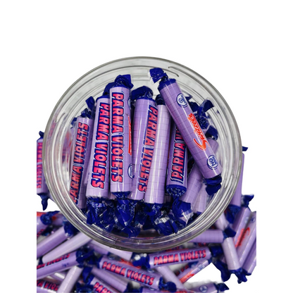 Simway Sweets Jar 580g - Swizzels Parma Violets - Individually Wrapped Sweets - Approximately 65 Pieces