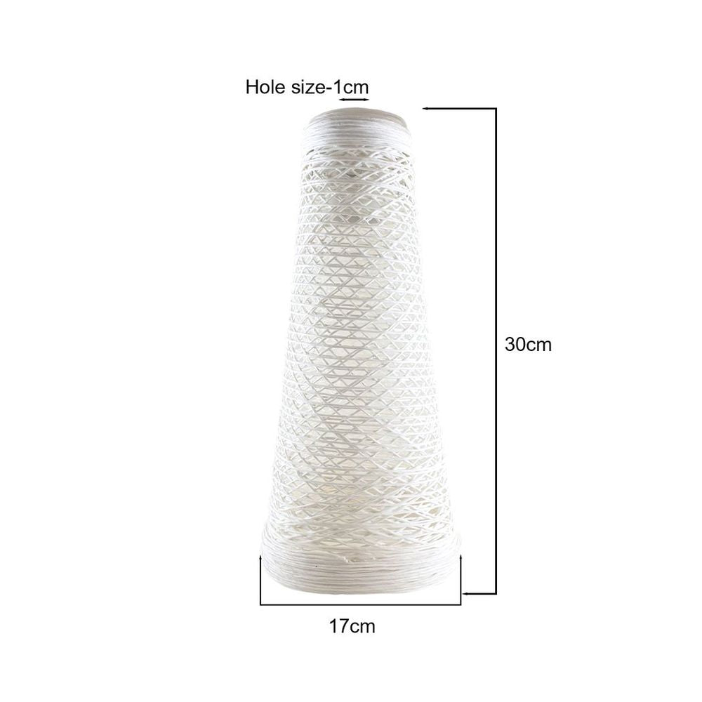 Retro Vintage Barrel Cage Design Lampshade Easy Fit E27 Base Rattan Style Lamp Light Shades