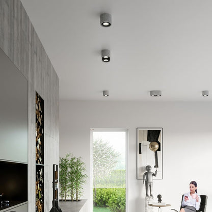 Industrial Concrete Ceiling Lamp - High-Quality and Stylish GU10 Design