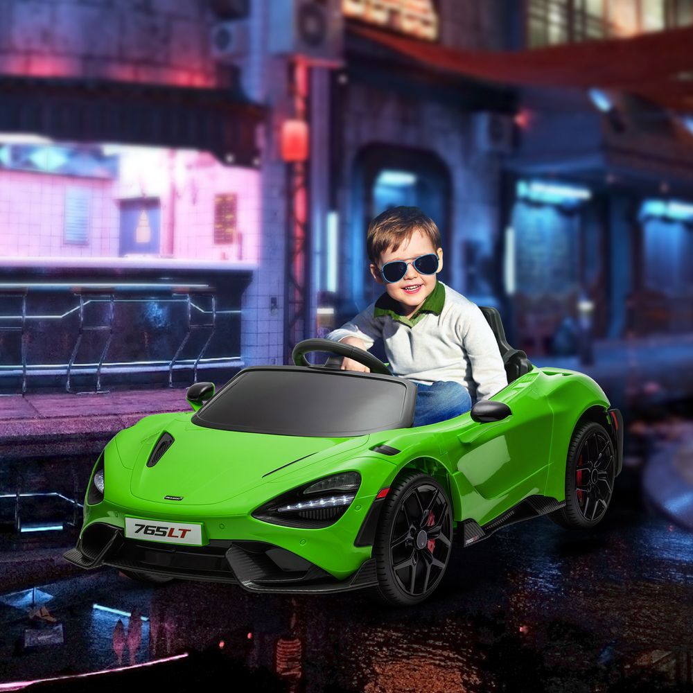 AIYAPLAY McLaren 765LT Licensed 12V Kids Ride on Car w/ MP3 Music