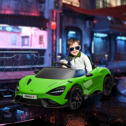 AIYAPLAY McLaren 765LT Licensed 12V Kids Ride on Car w/ MP3 Music